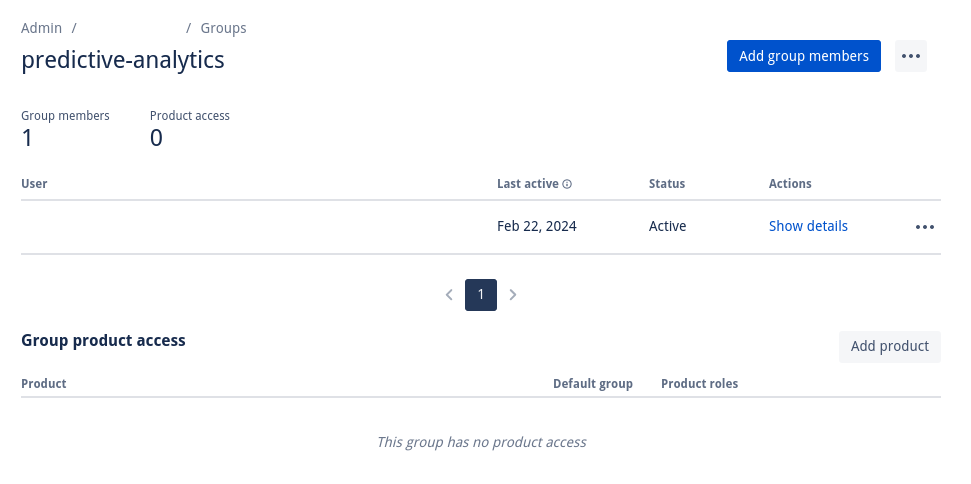 Settings > User Groups > Predictive Analytics